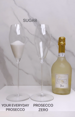 comparison of sugar in prosecco zero